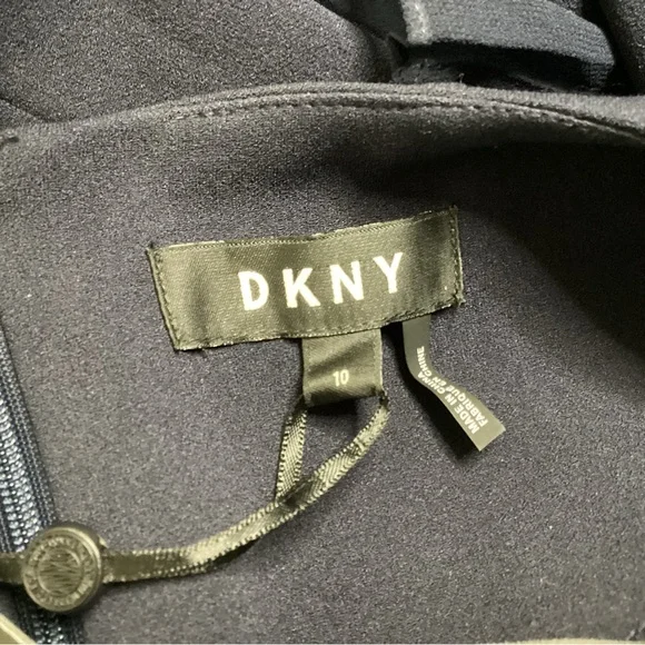 DKNY Pleated Bell Sleeve Sheath Dress 10 NWT - Picture 9 of 11